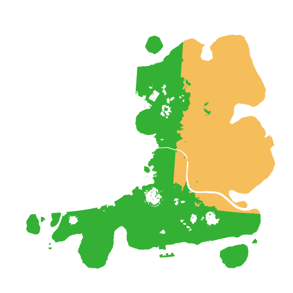 Biome Rust Map: Procedural Map, Size: 3000, Seed: 613343962