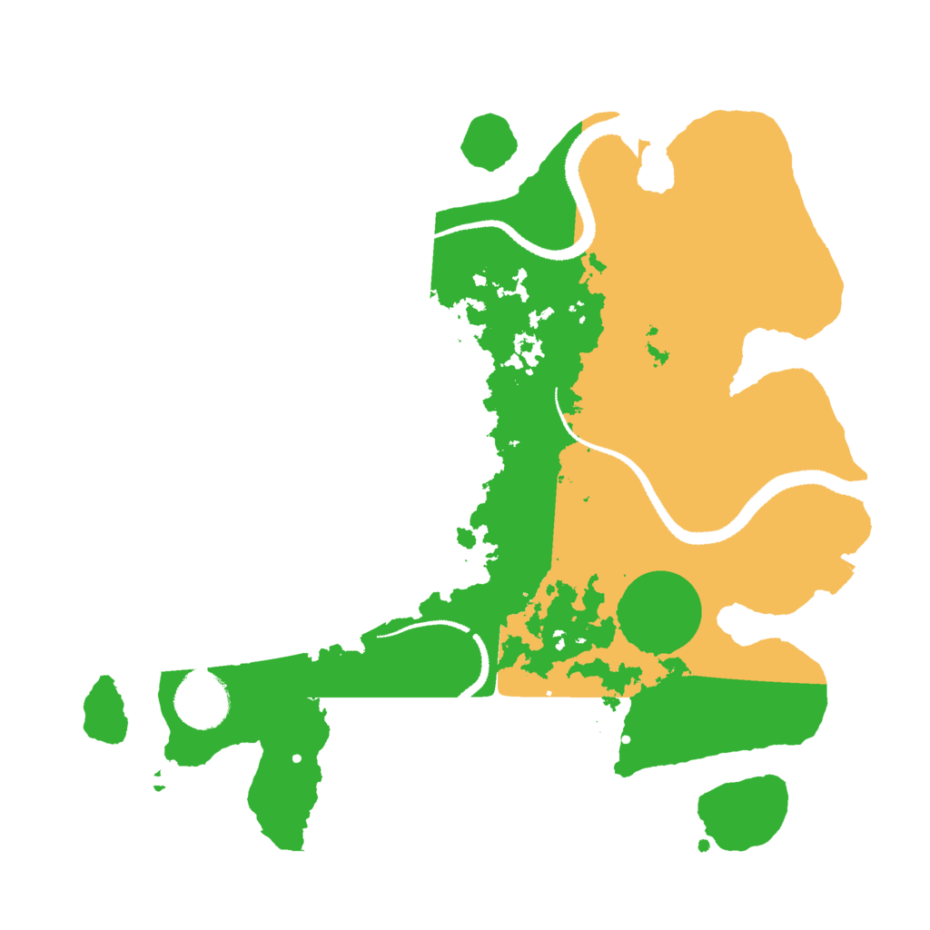 Biome Rust Map: Procedural Map, Size: 3000, Seed: 613343962