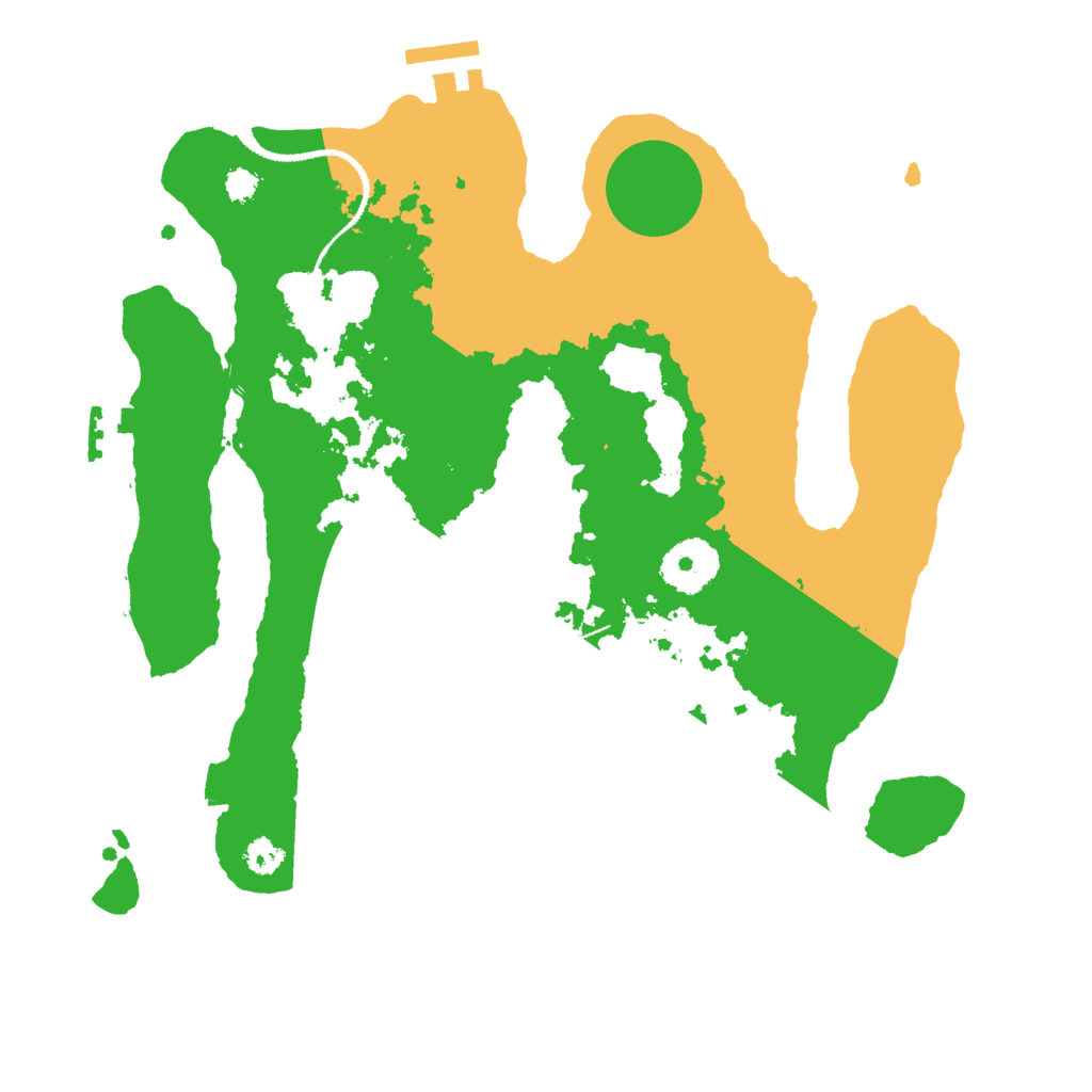 Biome Rust Map: Procedural Map, Size: 3000, Seed: 72769