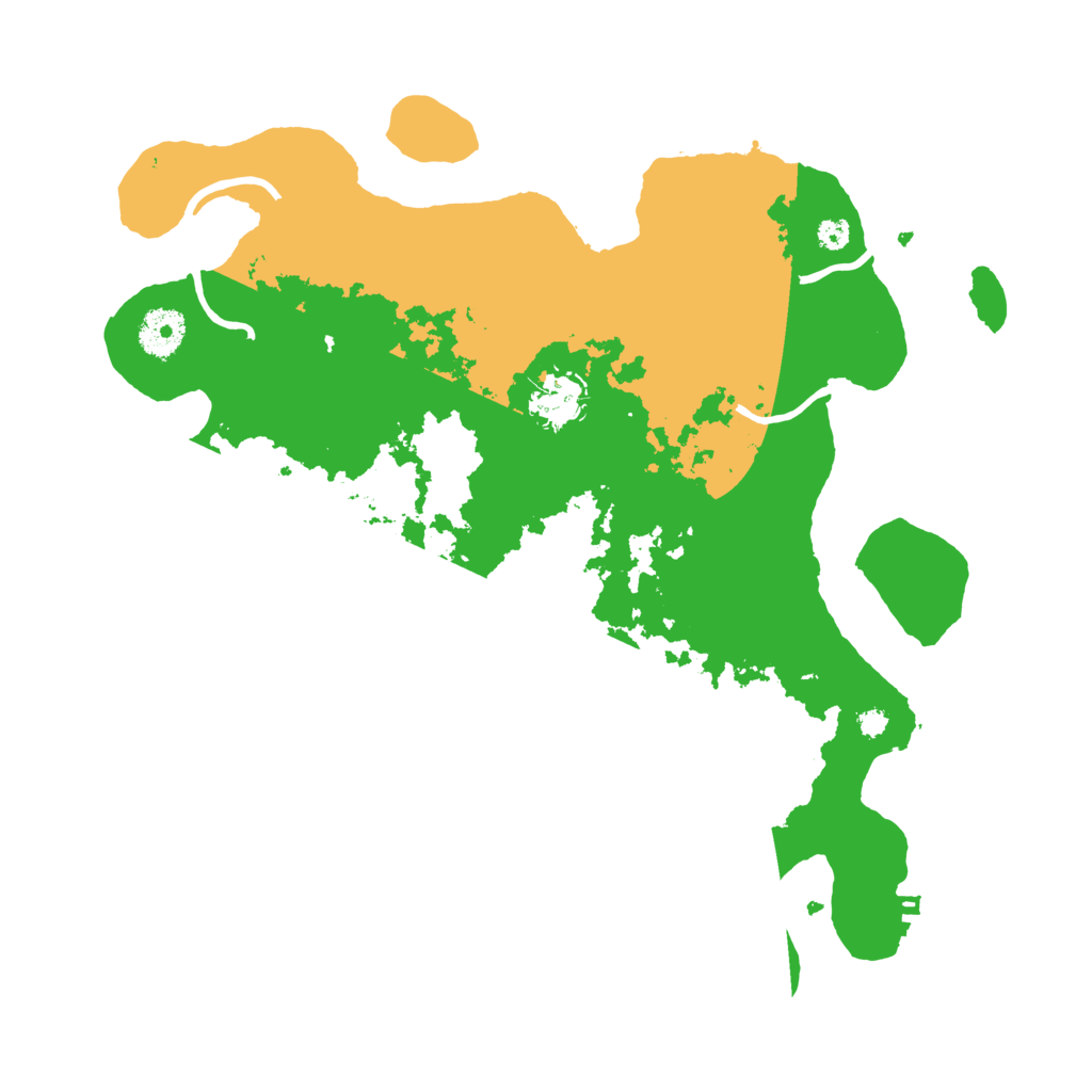 Biome Rust Map: Procedural Map, Size: 3500, Seed: 124