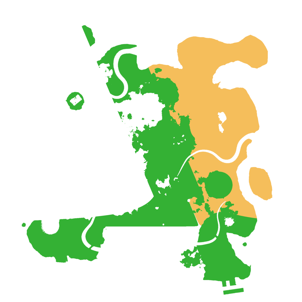 Biome Rust Map: Procedural Map, Size: 3000, Seed: 22161