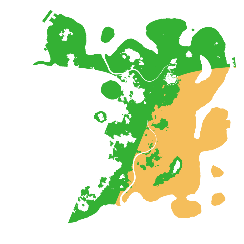 Biome Rust Map: Procedural Map, Size: 3500, Seed: 27766541