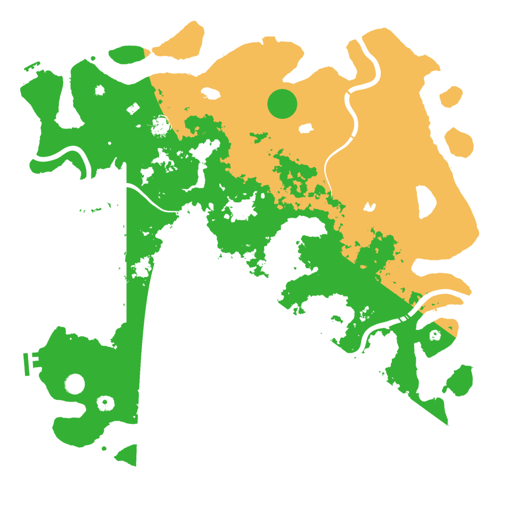 Biome Rust Map: Procedural Map, Size: 4500, Seed: 1084152782