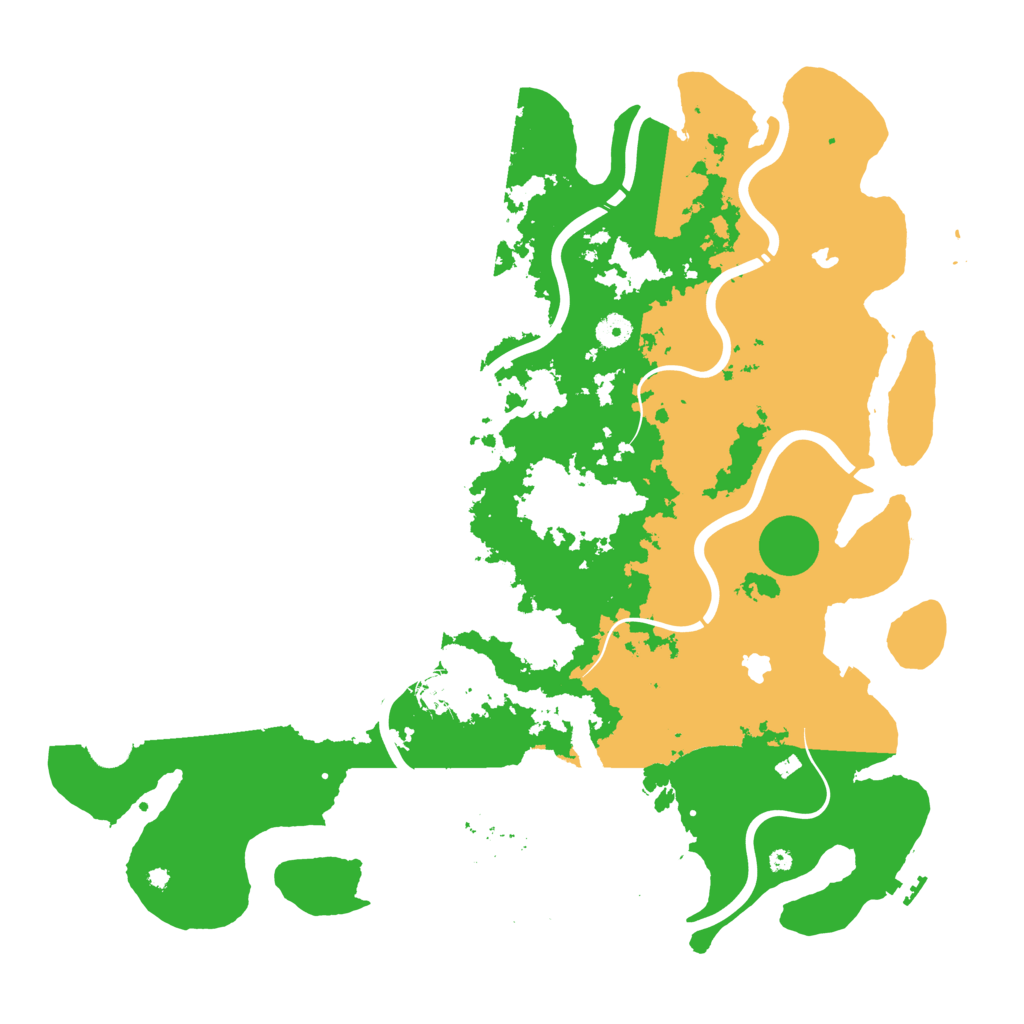 Biome Rust Map: Procedural Map, Size: 4500, Seed: 721