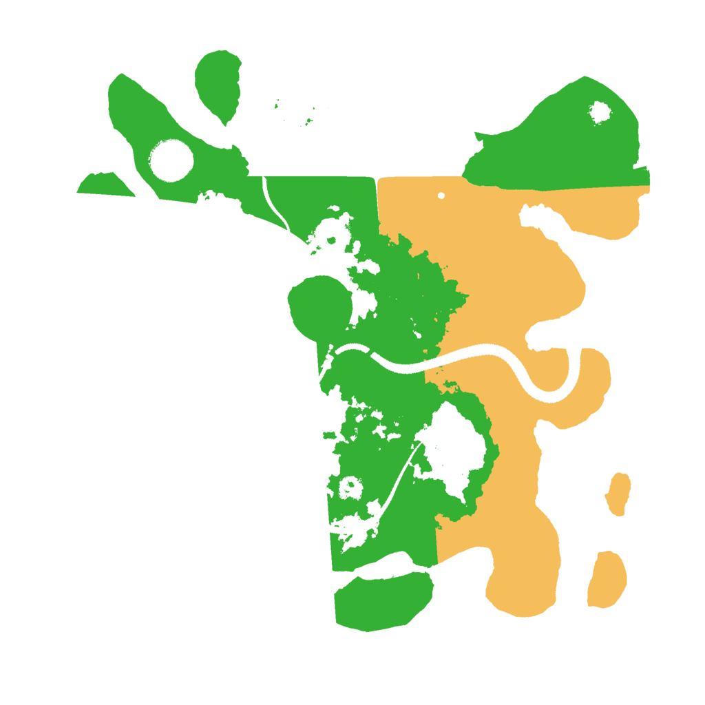 Biome Rust Map: Procedural Map, Size: 3000, Seed: 174652