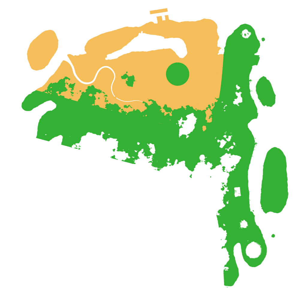 Biome Rust Map: Procedural Map, Size: 3500, Seed: 306246949