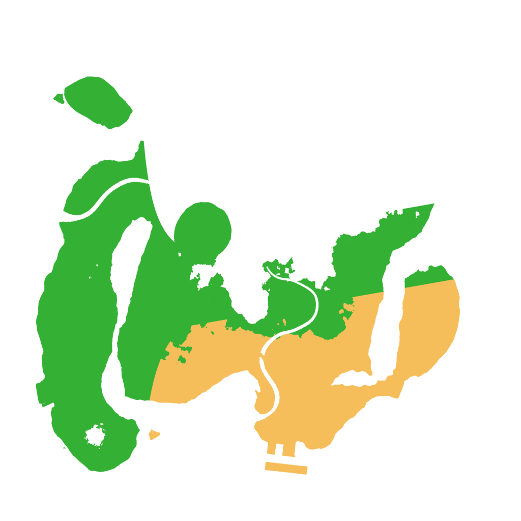 Biome Rust Map: Procedural Map, Size: 2500, Seed: 563740