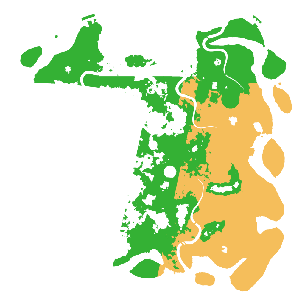 Biome Rust Map: Procedural Map, Size: 4500, Seed: 677928151