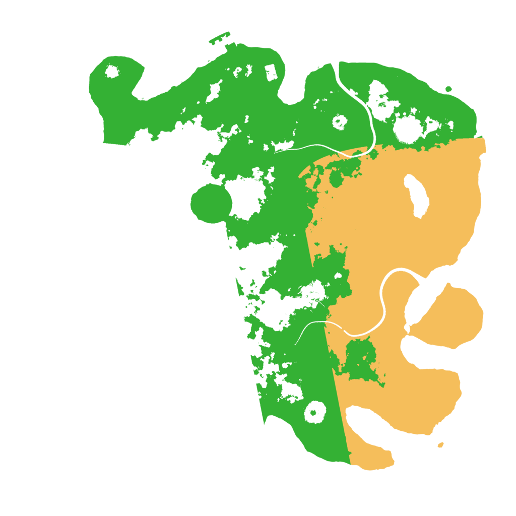 Biome Rust Map: Procedural Map, Size: 3500, Seed: 544