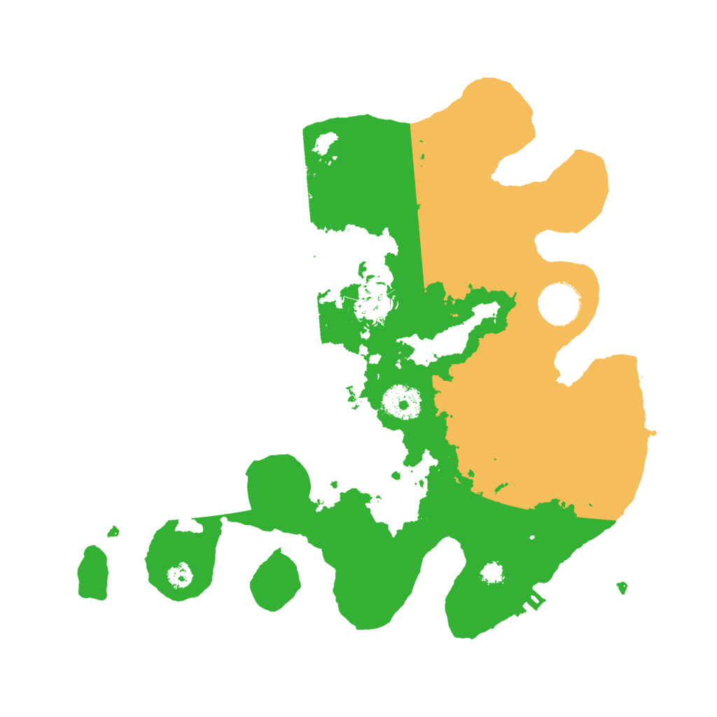 Biome Rust Map: Procedural Map, Size: 3000, Seed: 88337