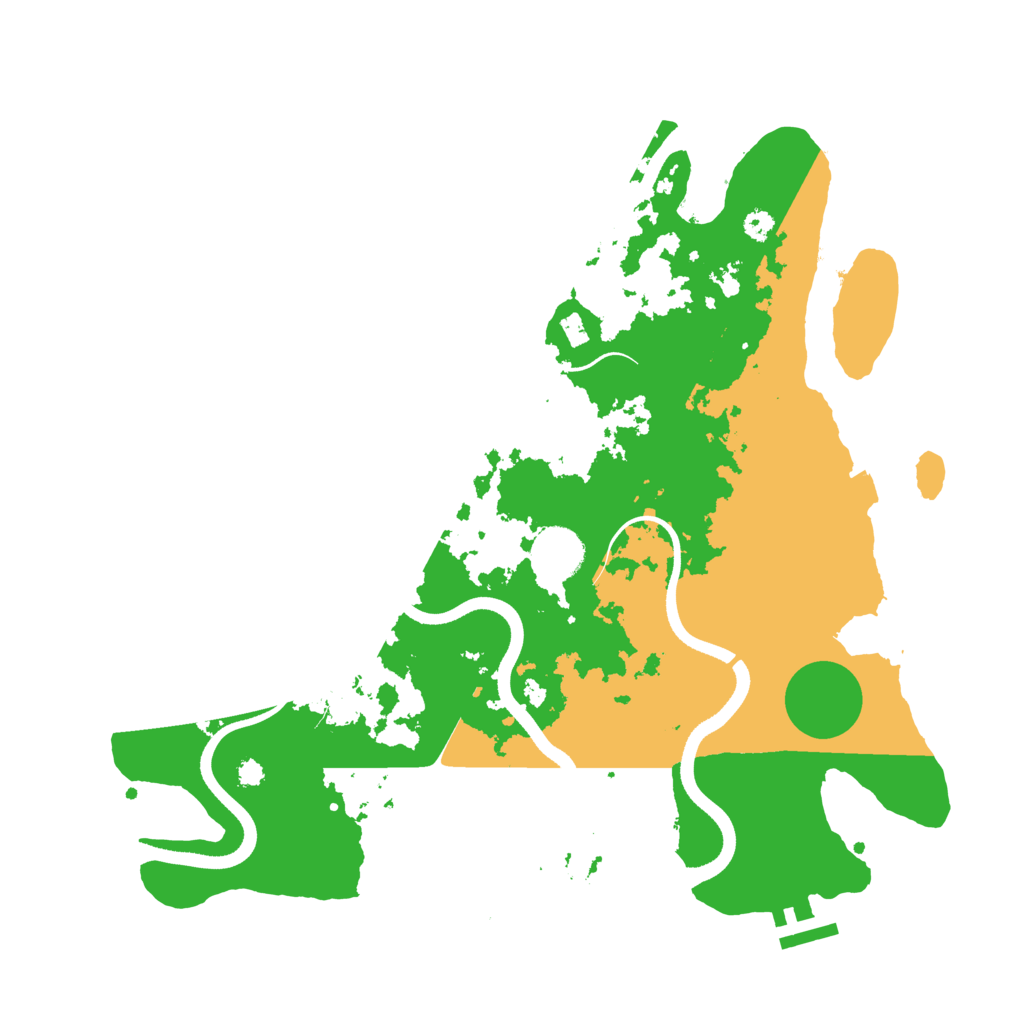Biome Rust Map: Procedural Map, Size: 3500, Seed: 974922907