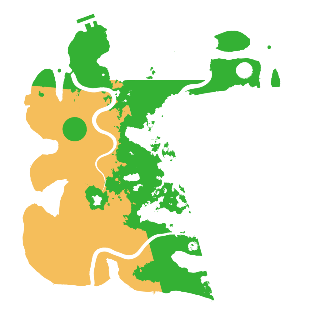Biome Rust Map: Procedural Map, Size: 3500, Seed: 224780322