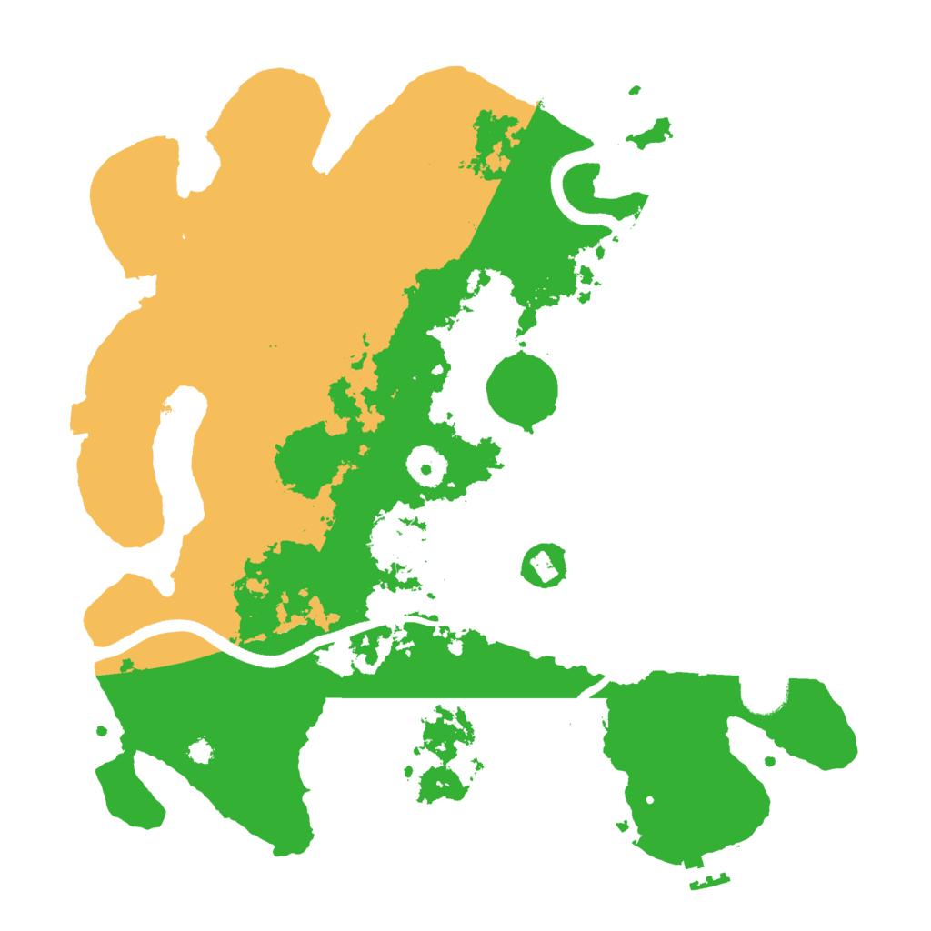Biome Rust Map: Procedural Map, Size: 3500, Seed: 62751199