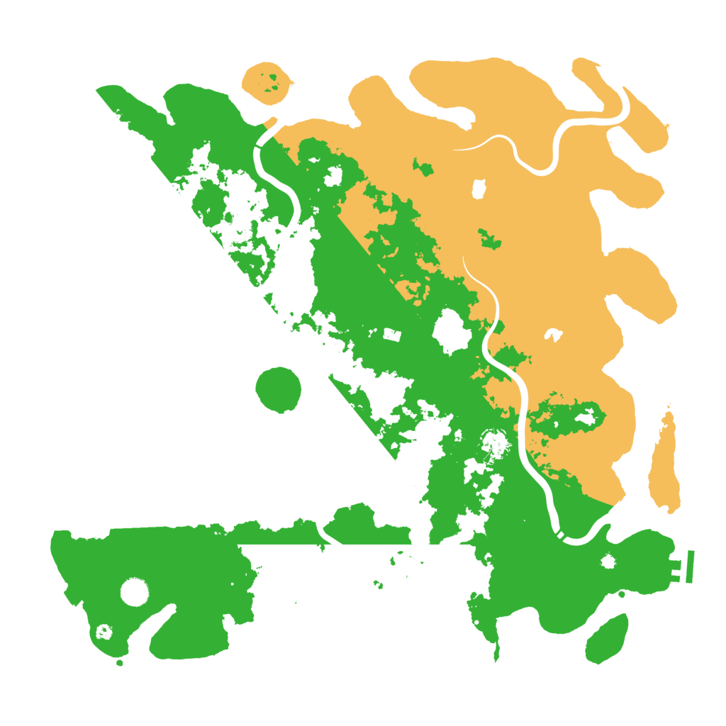 Biome Rust Map: Procedural Map, Size: 4500, Seed: 2052347850