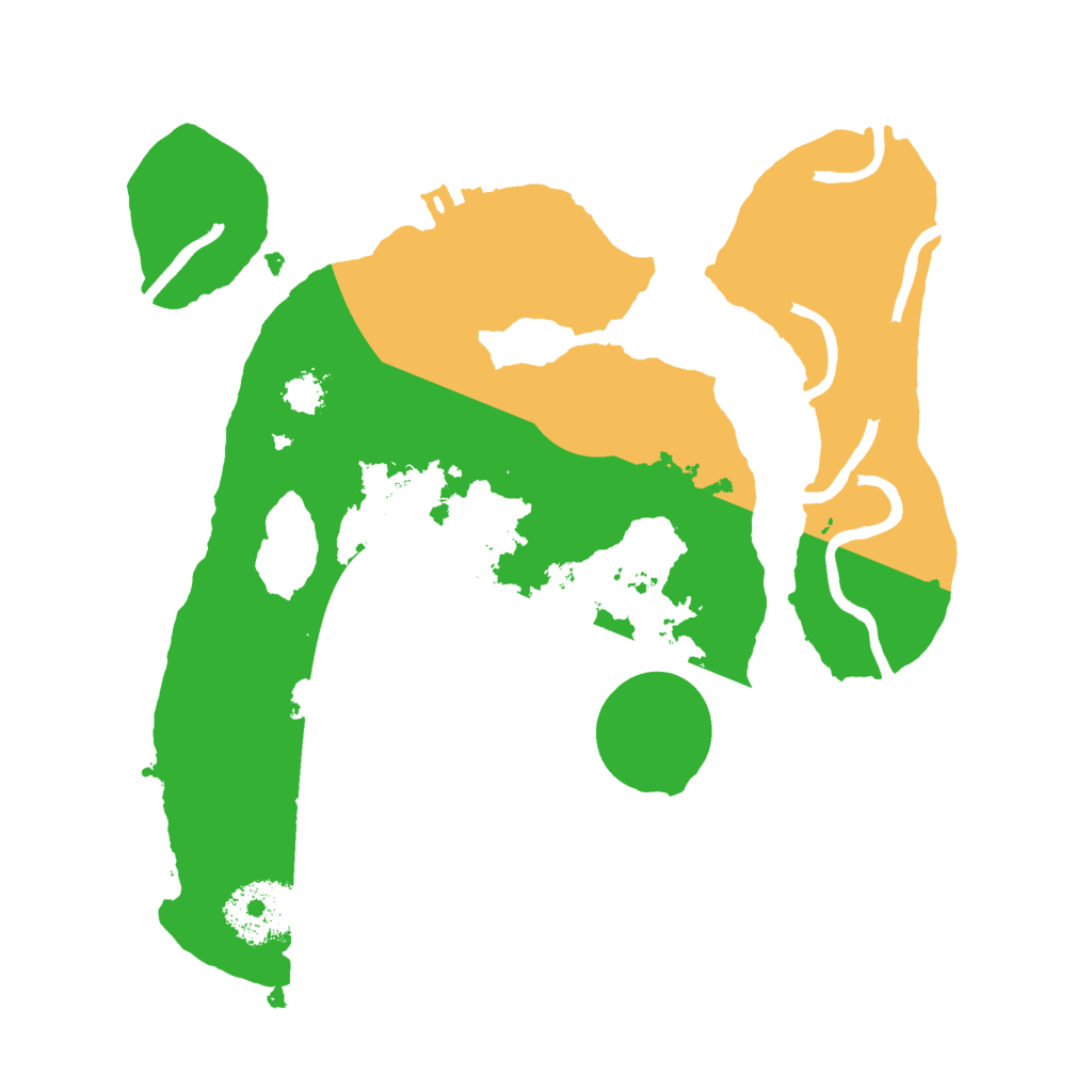 Biome Rust Map: Procedural Map, Size: 2500, Seed: 1466465850