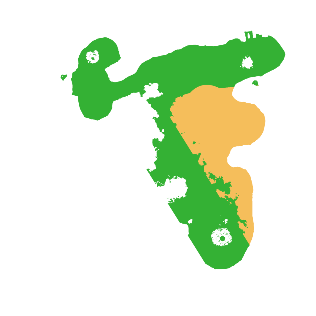 Biome Rust Map: Procedural Map, Size: 2500, Seed: 90872346