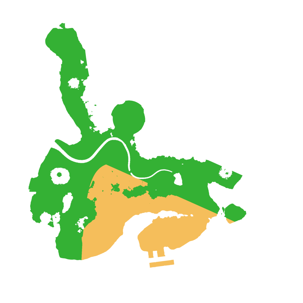 Biome Rust Map: Procedural Map, Size: 2500, Seed: 630123547