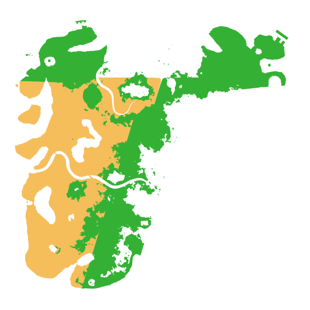 Biome Rust Map: Procedural Map, Size: 4500, Seed: 2022080623
