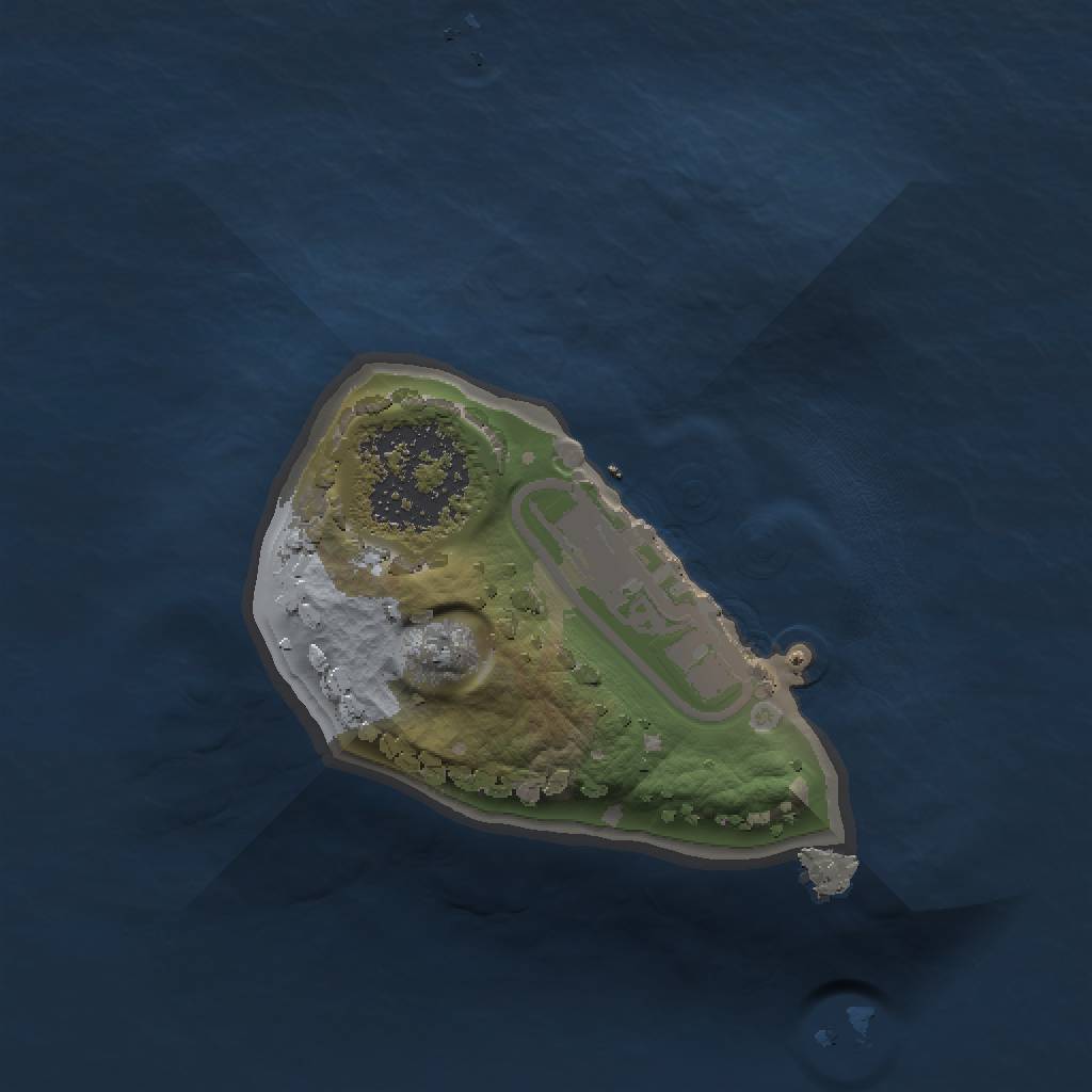 Rust Map: Procedural Map, Size: 1000, Seed: 1266544061, 4 Monuments