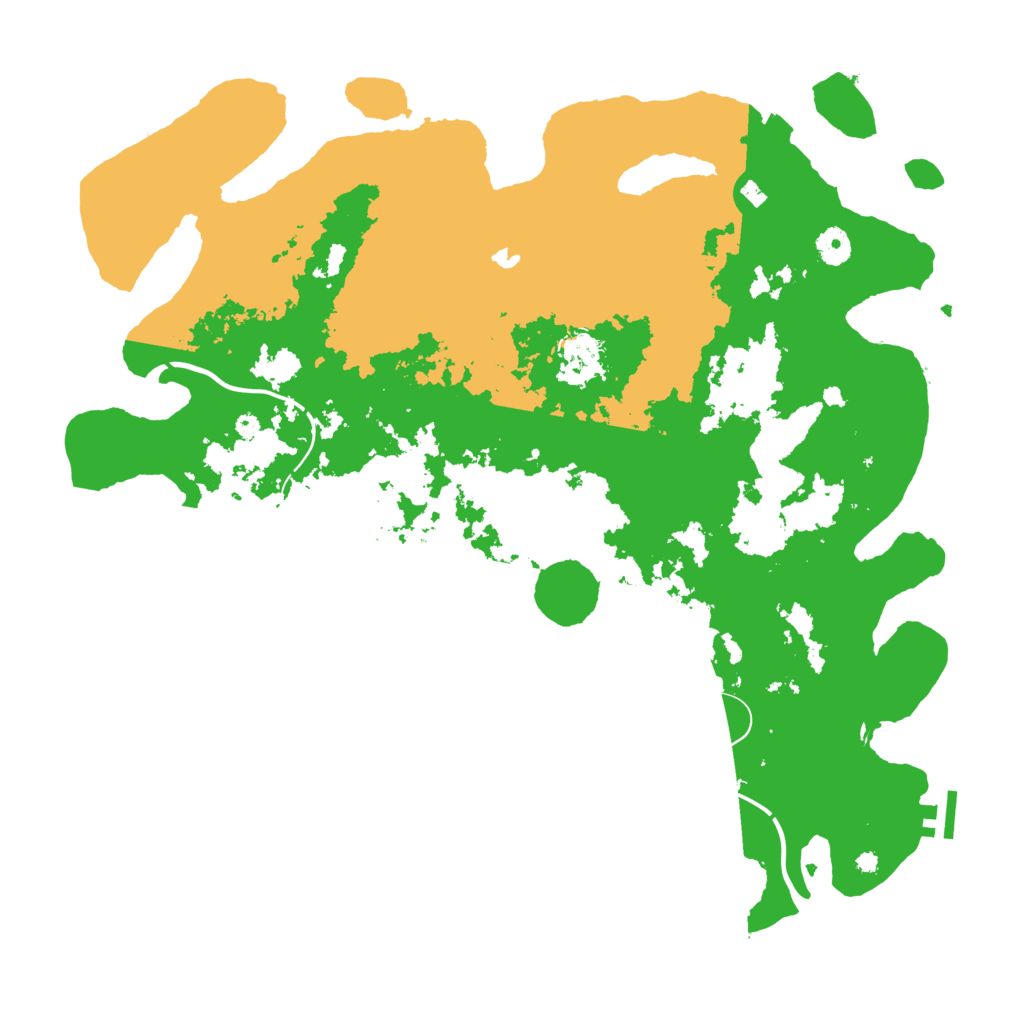 Biome Rust Map: Procedural Map, Size: 4300, Seed: 1453627608