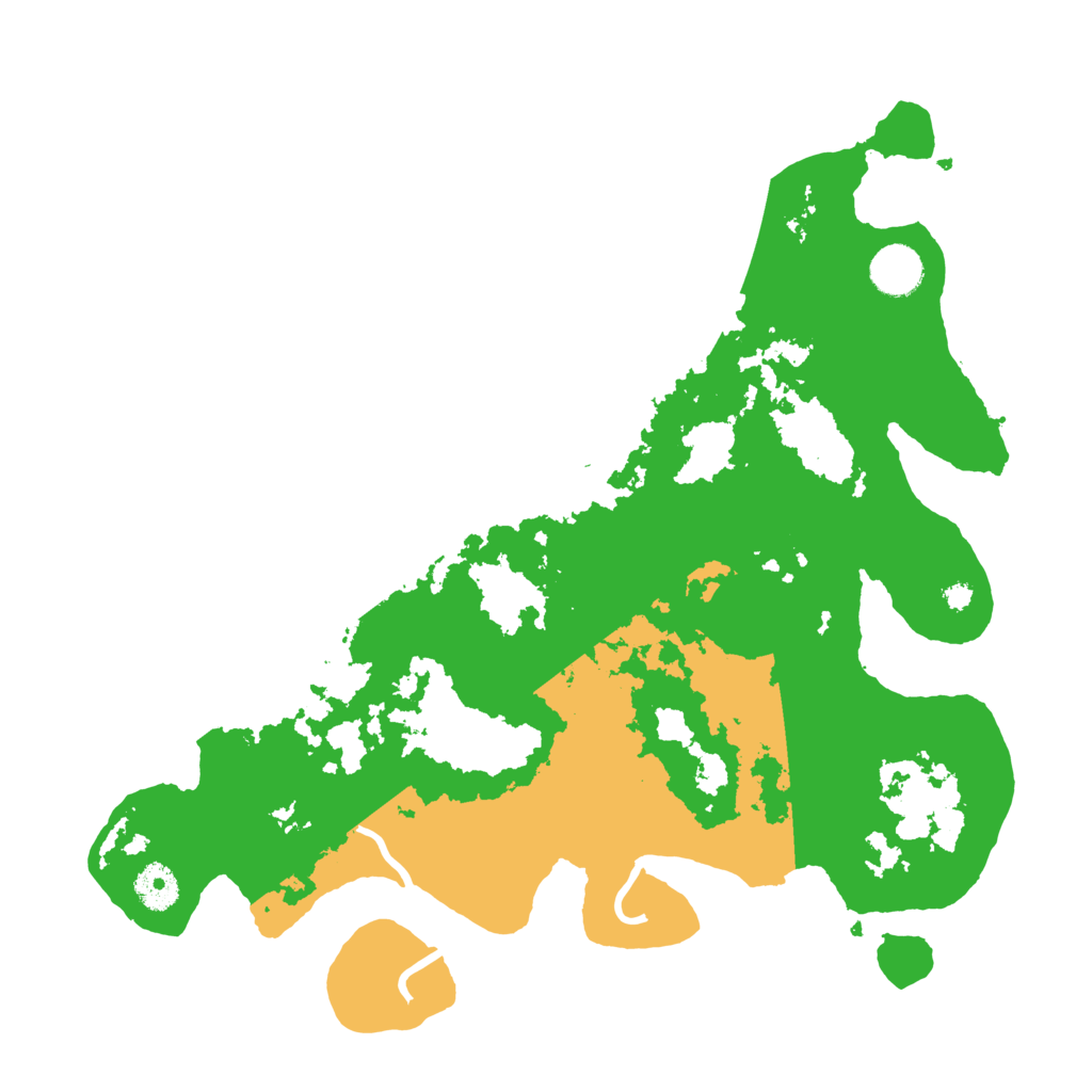 Biome Rust Map: Procedural Map, Size: 3700, Seed: 850477571