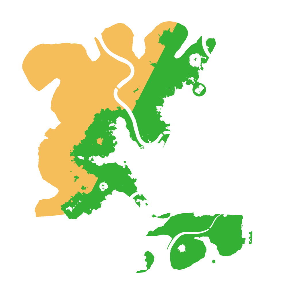 Biome Rust Map: Procedural Map, Size: 3500, Seed: 5457