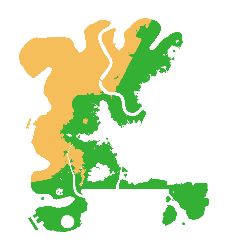 Biome Rust Map: Procedural Map, Size: 3500, Seed: 5457