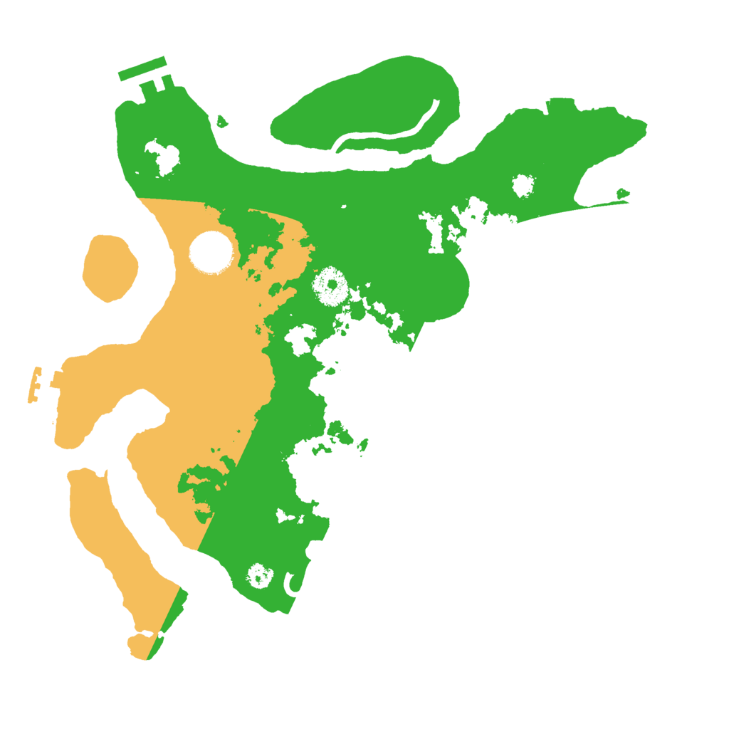 Biome Rust Map: Procedural Map, Size: 3000, Seed: 436526259