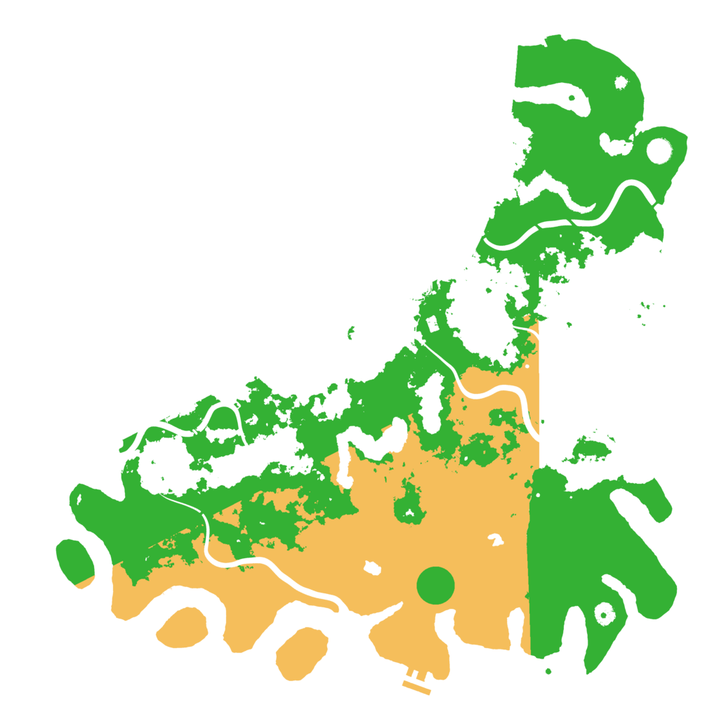 Biome Rust Map: Procedural Map, Size: 5000, Seed: 16097