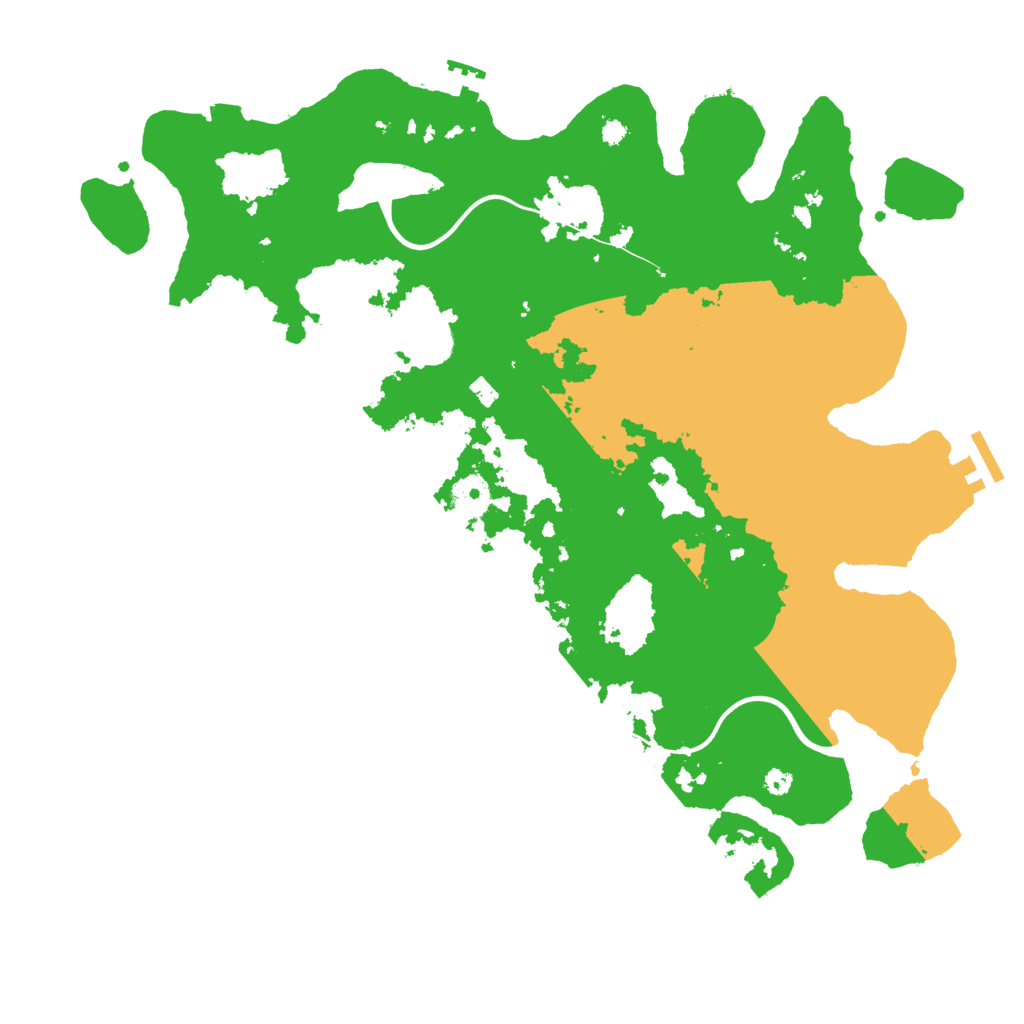 Biome Rust Map: Procedural Map, Size: 3850, Seed: 2004753364