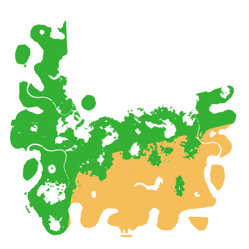 Biome Rust Map: Procedural Map, Size: 4580, Seed: 1