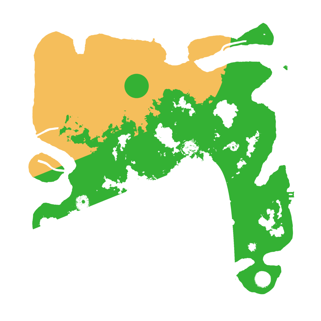 Biome Rust Map: Procedural Map, Size: 3500, Seed: 533244