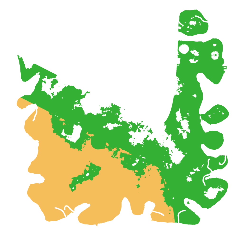 Biome Rust Map: Procedural Map, Size: 4500, Seed: 747456107