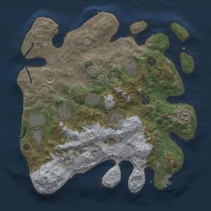 Thumbnail Rust Map: Procedural Map, Size: 3500, Seed: 1109667894, 19 Monuments