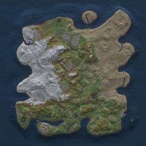 Thumbnail Rust Map: Procedural Map, Size: 3700, Seed: 538423472, 19 Monuments