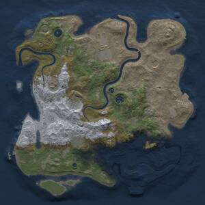 Thumbnail Rust Map: Procedural Map, Size: 3850, Seed: 358901868, 15 Monuments