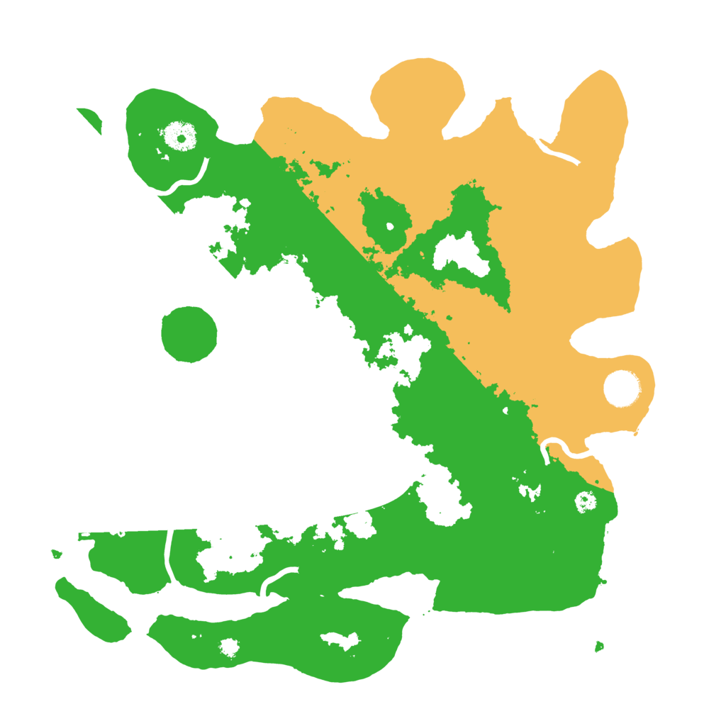 Biome Rust Map: Procedural Map, Size: 3500, Seed: 282478320