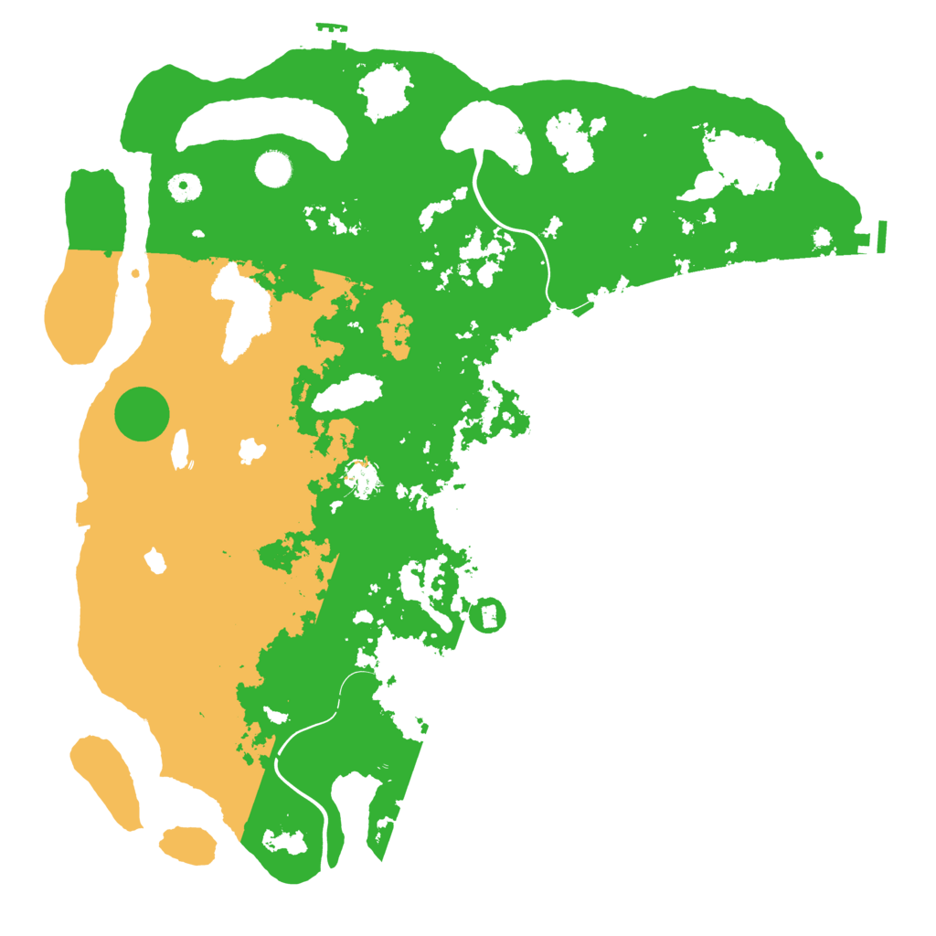 Biome Rust Map: Procedural Map, Size: 4500, Seed: 69369