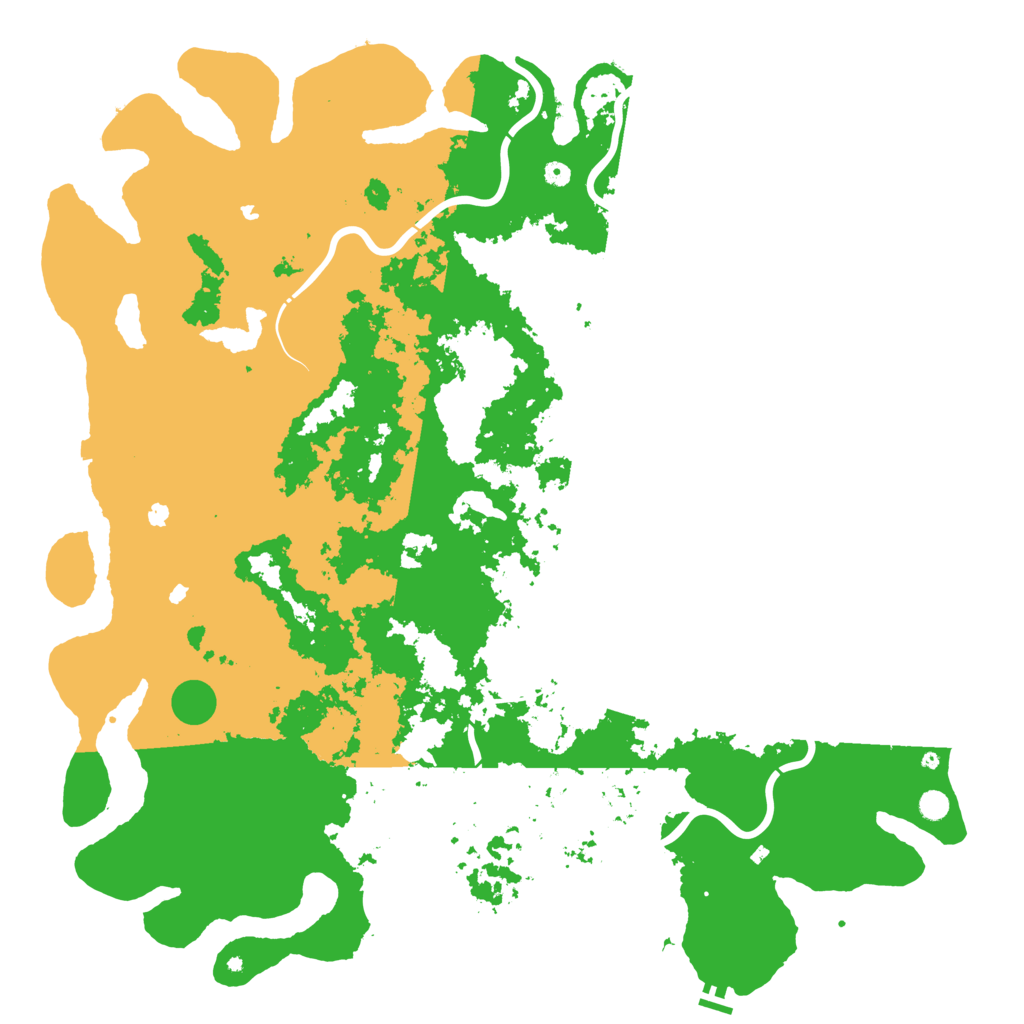 Biome Rust Map: Procedural Map, Size: 6000, Seed: 20074