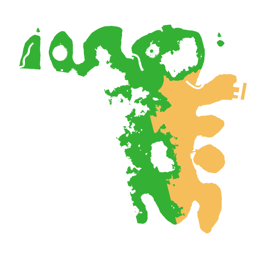 Biome Rust Map: Procedural Map, Size: 3000, Seed: 157220609