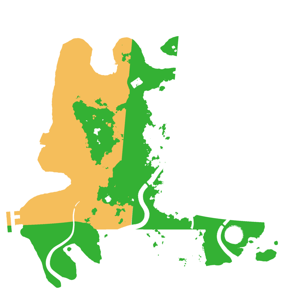 Biome Rust Map: Procedural Map, Size: 3000, Seed: 9791