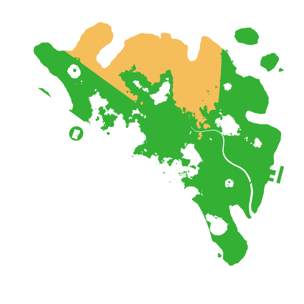 Biome Rust Map: Procedural Map, Size: 3500, Seed: 361278
