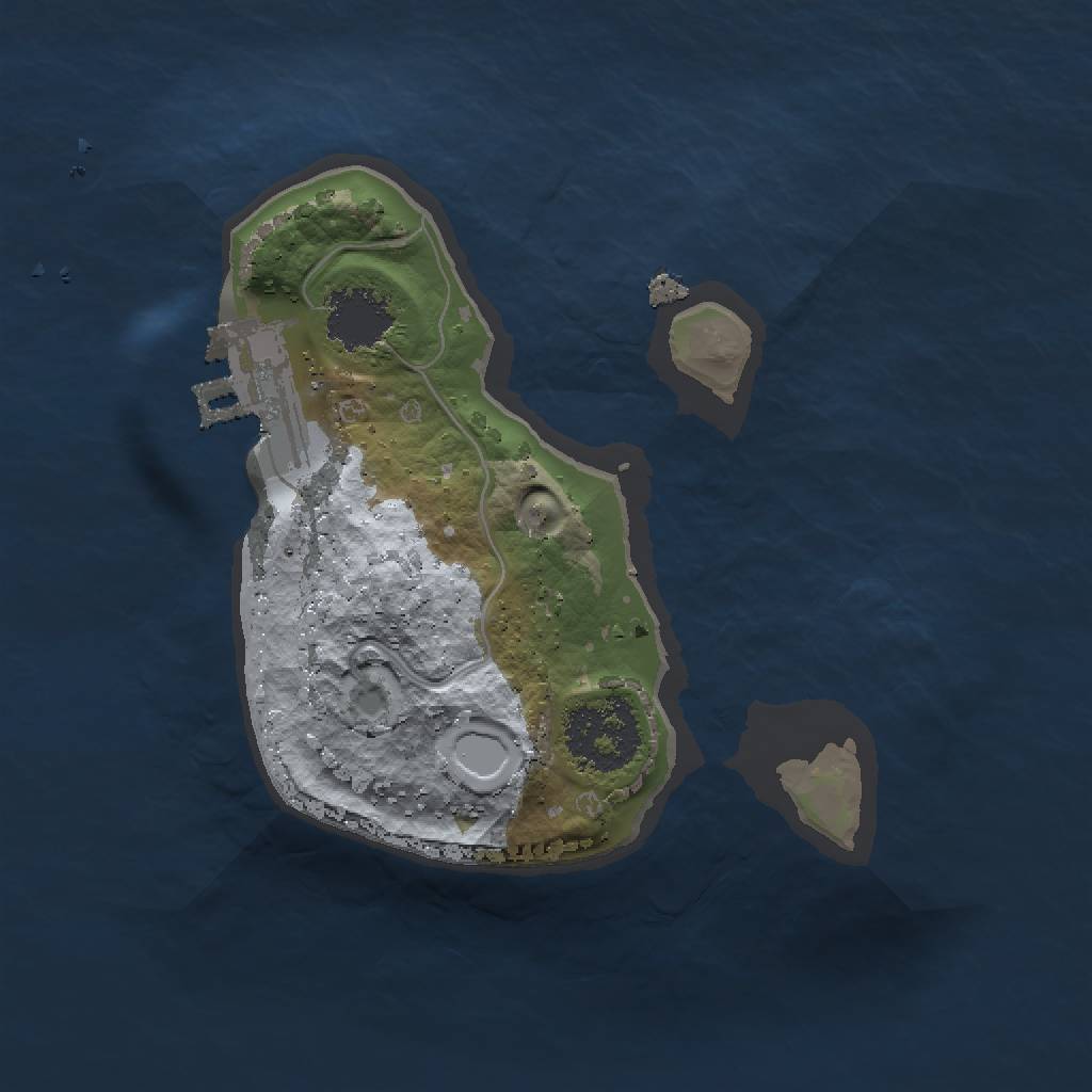 Rust Map: Procedural Map, Size: 1500, Seed: 990157192, 5 Monuments