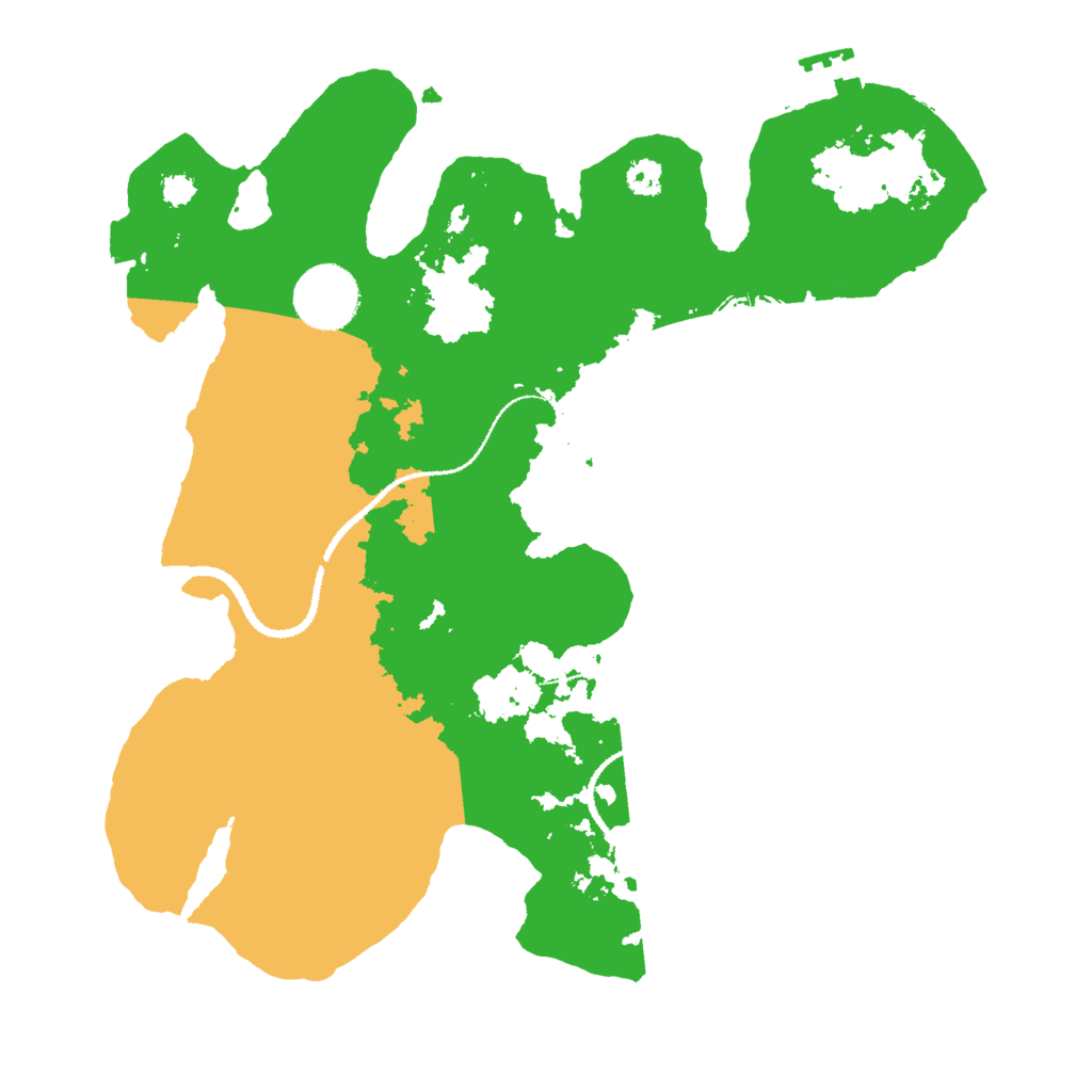 Biome Rust Map: Procedural Map, Size: 3000, Seed: 571180118