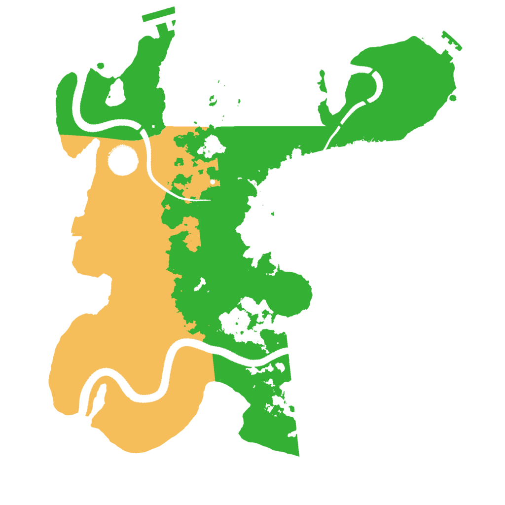 Biome Rust Map: Procedural Map, Size: 3000, Seed: 571180118