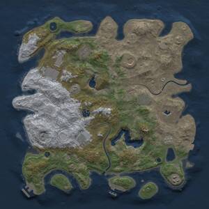 Thumbnail Rust Map: Procedural Map, Size: 4000, Seed: 1522798764, 14 Monuments