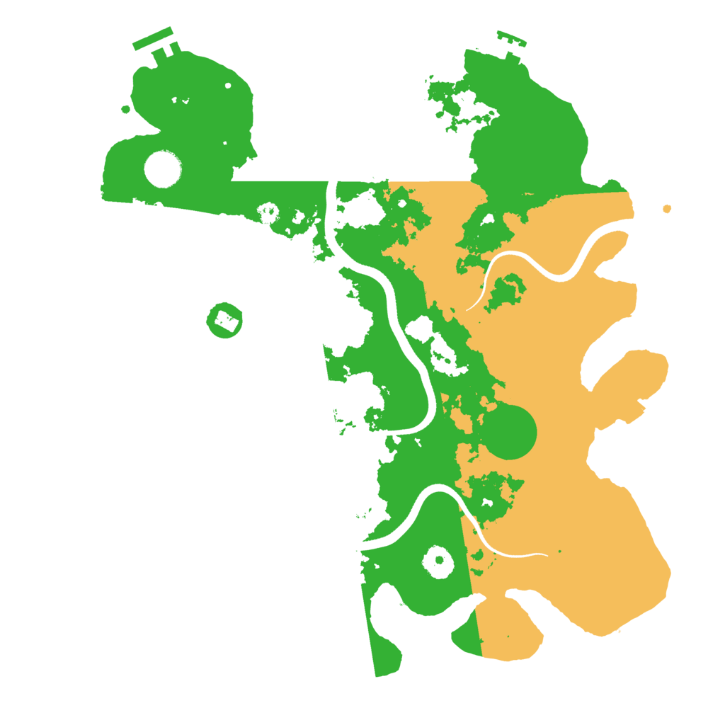 Biome Rust Map: Procedural Map, Size: 3500, Seed: 15369359