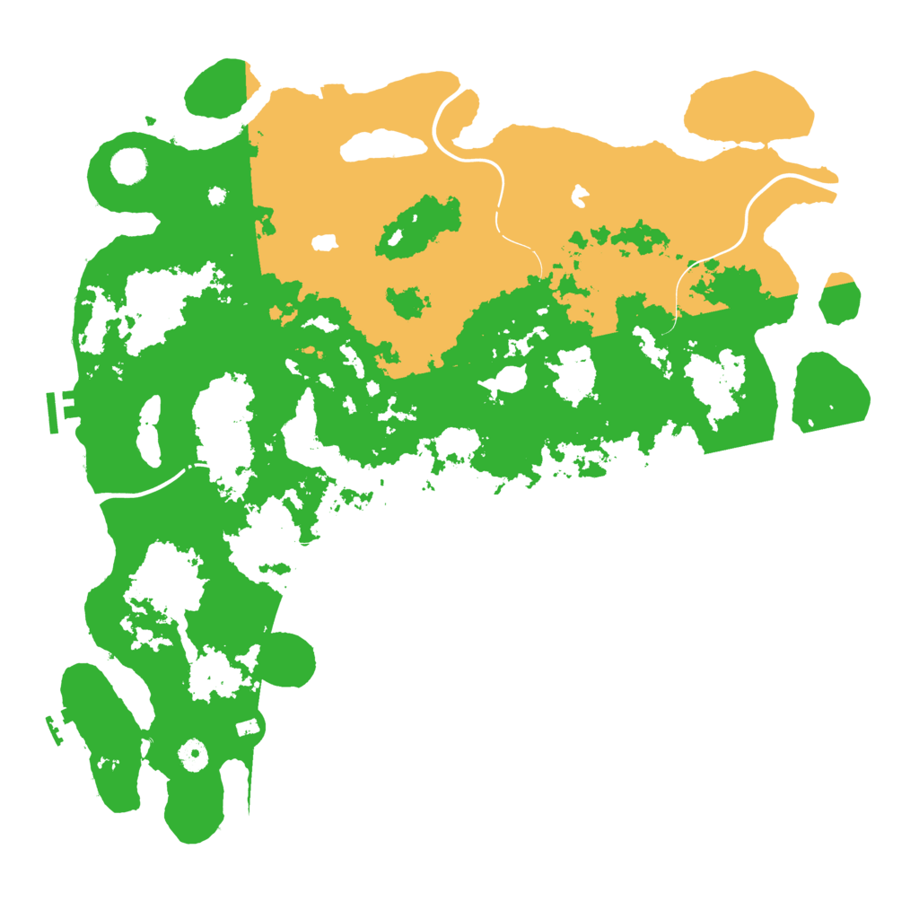 Biome Rust Map: Procedural Map, Size: 4500, Seed: 1998927028