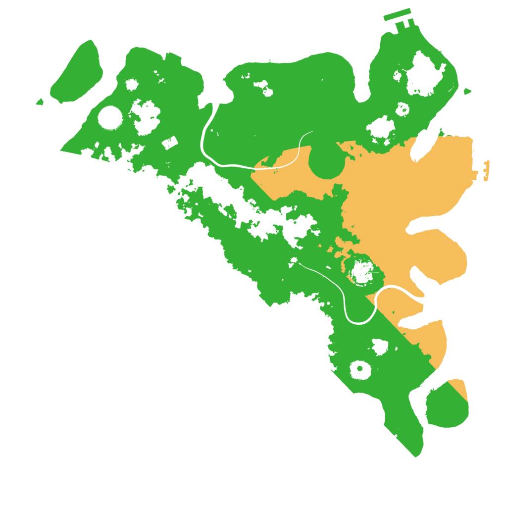 Biome Rust Map: Procedural Map, Size: 3700, Seed: 749537361