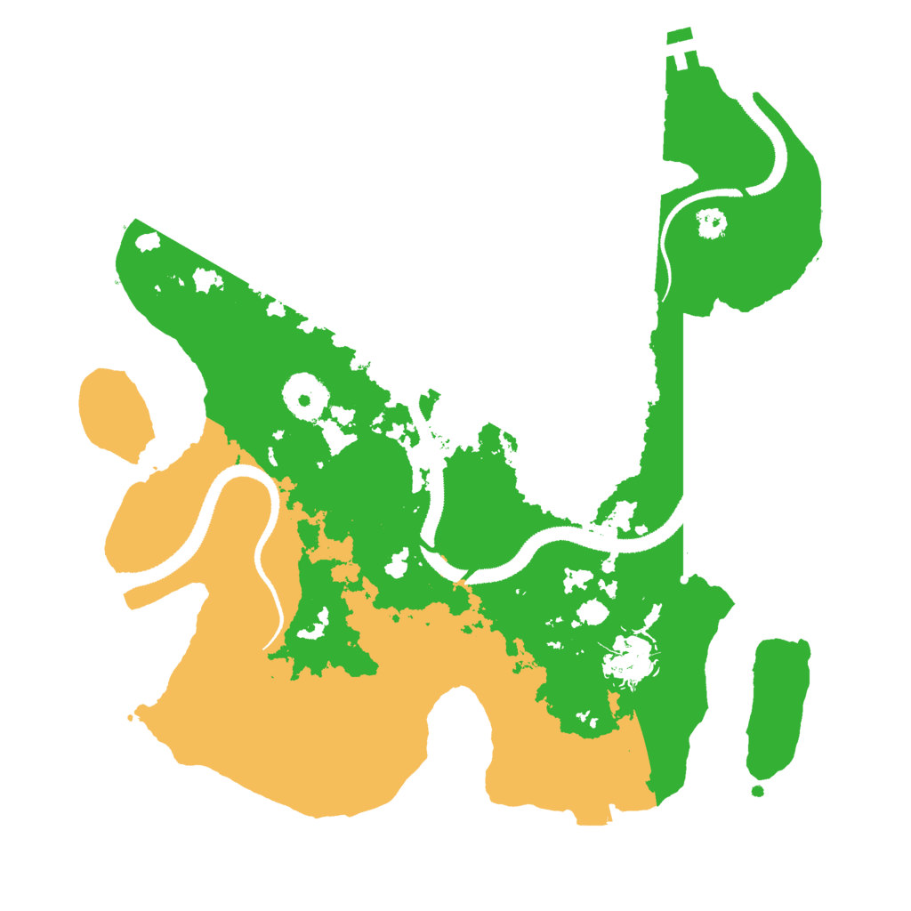 Biome Rust Map: Procedural Map, Size: 3000, Seed: 621111516